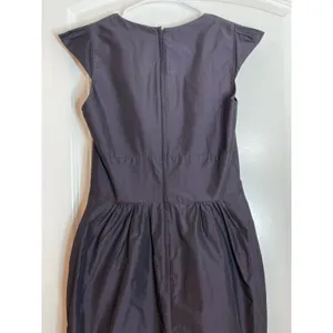 Cue Australia Cocktail Dress Size X-Small Black Matte Satin Ruffles Coquette thumbnail 7