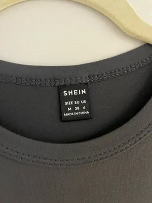SheIn Gray Crop Tee thumbnail 3