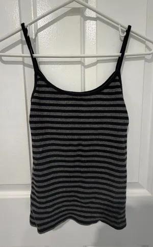 Skylar Tank Brandy Melville Black & Gray thumbnail 1