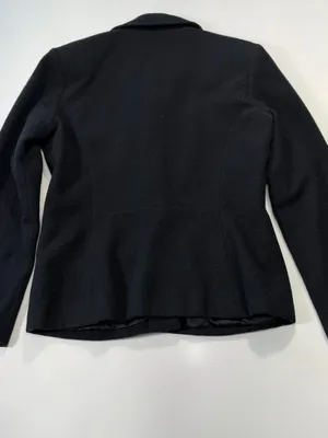 Ann Taylor 100% Wool Black Tailored Button Jacket Size Small thumbnail 7