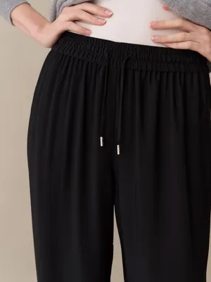 NWT CAARA Harmony Pant size 6 Black drawstring Few Moda Theory thumbnail 3