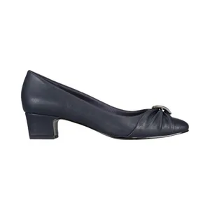 NEW Easy Street Womens Eloise Dress Pump Block Heels ELOISE Navy Blue 7.5M thumbnail 2