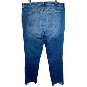 Abercrombie & Fitch Super Skinny Ankle High Rise Blue Denim Jeans Size 34 18 R thumbnail 2