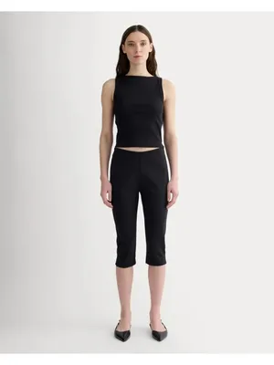 Everlane The Dream Capri in Black XXSmall New Womens Cropped Pants thumbnail 13