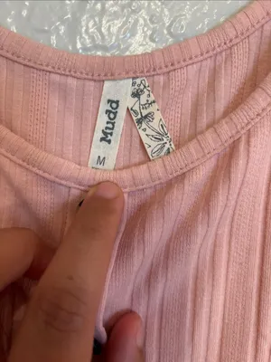 Mudd Pink Ribbed Button Front Preppy Casual Tank Top Sz M thumbnail 3