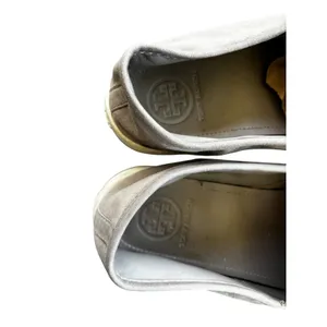 Tory Burch Max Slip On Sneakers‎ 9.5 Grey Suede Leather Casual Designer Shoes thumbnail 6