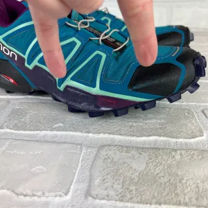 Salomon Speedcross 4 Shoes Womens 8.5 Blue Purple Trail Running Quicklace Lugs thumbnail 3