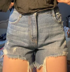 Happily Grey Denim Shorts thumbnail 1