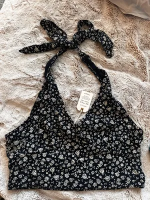 American Eagle Outfitters Halter Crop Top thumbnail 1