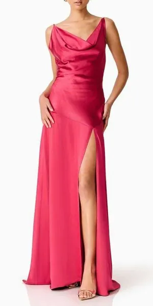 Elliatt Clementine Cowl Neck Evening Gown Medium thumbnail 1