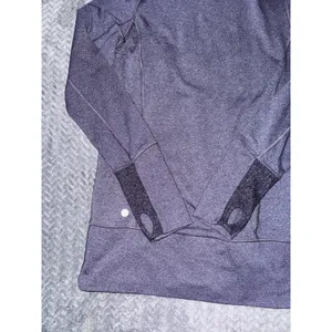 Lululemon Womens Stride Zip Up Hoodie High Collar Heathered Purple Fitted Sz 6 thumbnail 4