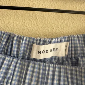 Mod Ref Emilie Tiered Blue Gingham Midi Skirt Size Small thumbnail 4