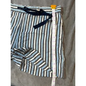 NWOT Chinti & Parker Size 6 Light Blue Cream Navy Midsummer Relaxed Shorts‎ thumbnail 6