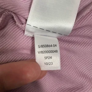 Athleta With Ease Ribbed Tee Mauve Pink Oversized‎ Athleisure Lounge Size XXS thumbnail 5