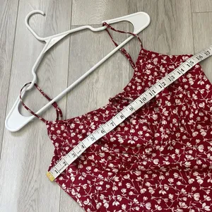 Reformation Mini Dress floral sleeveless womens Red White size 2 cocktail party thumbnail 4