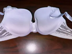 Auden Lavender with Lace Plunge Coverage Push Up Bra Size 34C thumbnail 4
