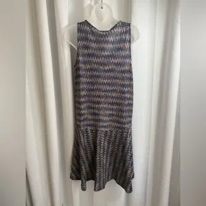 Maeve Anthropologie Westwater Chevron Knit Shift Dress Size Medium‎ EUC 0368 thumbnail 7