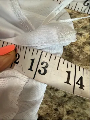 Women's Lulus White Halter Ruched Mini Dress M thumbnail 7
