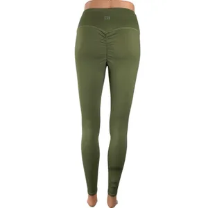 CSB Women's Green High Rise Yoga Gym Workout Athletic Activewear Legging Pants M thumbnail 3