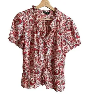 LRL paisley blouse Red Size M thumbnail 1
