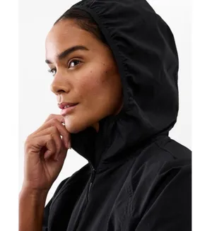 Athleta L Luna Woven Popover Black Large Regular thumbnail 5