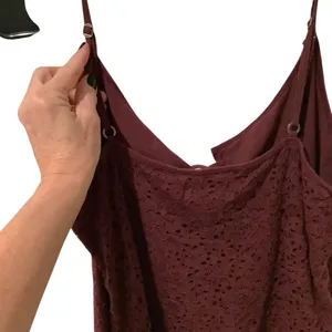 Hollister Lace-Up Maroon Fully lined Camisole thumbnail 7