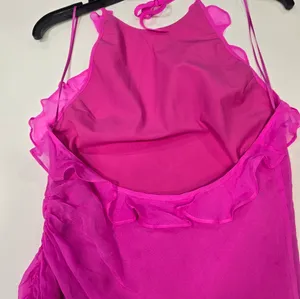 Amanda Uprichard Kalyn Dress in Rose Pink thumbnail 9
