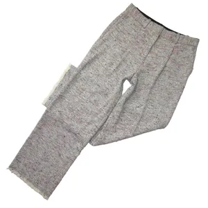 NWT Theory Adamaris in Tweed Single Pleat Wide Leg Fringe Hem Pants 6 x 31 thumbnail 3