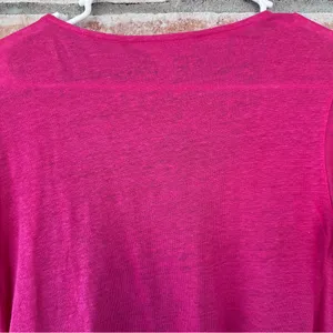 Banana Republic Linen Y2K Top Women’s XL Wrap Pink Tortoiseshell Ring Resort thumbnail 6