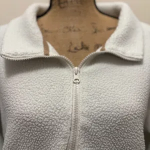 Koolaburra by UGG White Sherpa Fleece Quarter Zip Pullover‎ Sweatshirt Medium thumbnail 2