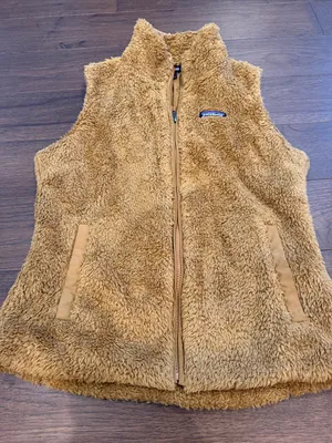 Patagonia Deep Pile Fleece Women’s Vest Brown Size Medium - C67-073 thumbnail 4