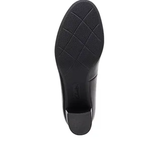 Clarks Bayla Skip Slip-On Platform Dress Pumps Black‎ Leather Block Heel Shoe 9M thumbnail 3