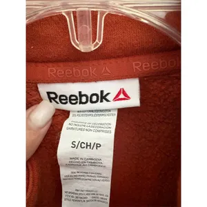 Reebok Women's Half-Zip Sweatshirt‎ Red Size S Casual Long Sleeve thumbnail 2