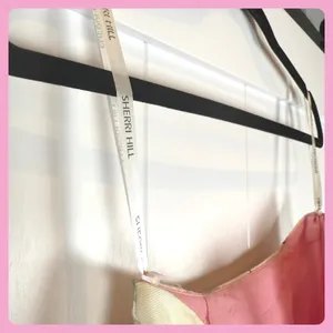 Sherri Hill Pink Lace Sequin Top‎ Open Back Bow Tie Crop Party Evening Cocktail thumbnail 15