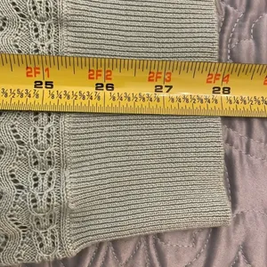 The Limited Mint Green Open Weave Knit Sweater Vest Womens Size Large Sleeveless thumbnail 7
