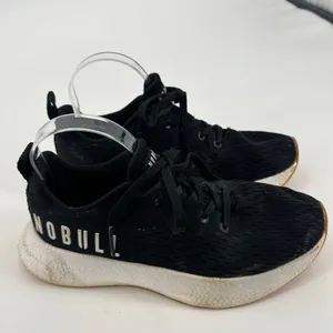 NOBULL Black Running Training Shoes Lace Up Athletic Sneakers unisex women 9.5 thumbnail 2