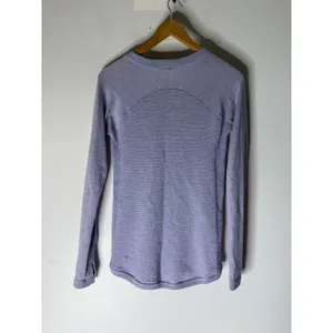 Lululemon merino wool long sleeve crew neck sweater blue purple size 6‎ thumbnail 2