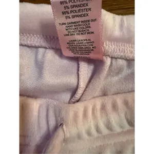 Juicy Couture Womens Light Pink Velour sleep-ware Lounge Pants Sequin “Juicy” Sz thumbnail 8