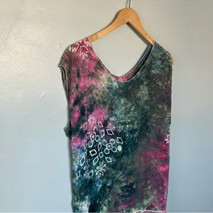 Colorful Tie-Dye Fringe Top thumbnail 3