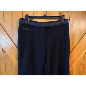 White House Black Market Size 4R Flare Leg Dress Pants Womens Stretch Black (299 thumbnail 3