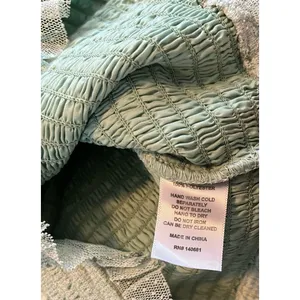 Unique Vintage Mint Green Puff‎ Sleeve Cropped Short Sleeve Top Size Small 4 thumbnail 4