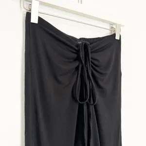 Naked Wardrobe Rich Leggings Size M Black Tie Wrap Waist Ruched Alternative Chic thumbnail 4