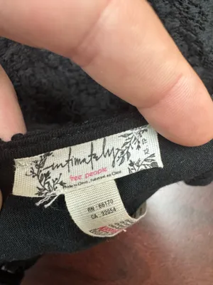 Free People Daydream Black Lace High Neck Open Back Dress Size X-Small thumbnail 5