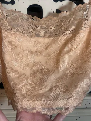 Delicate Lace Bandeau Bralette in Blush thumbnail 3