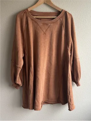 American Eagle Relaxed Cotton Lone Sleeve Dress thumbnail 2
