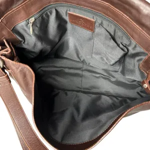 Lamarthe Paris Soft Leather Bag Brown Slouchy Hobo Studded Y2K‎ Made In Romania thumbnail 10