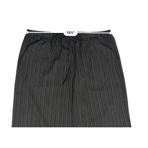Women's Crinkle Wide Leg Slacks‎ XXL Lightweight Summer Black NEW thumbnail 4
