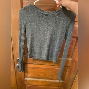 Forever 21 green fitted long sleeve thumbnail 1