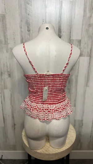 Sim & Sam Red And White Tank Top thumbnail 3