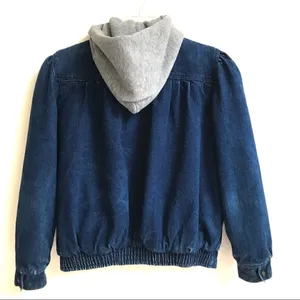 Vintage Dawn 90s denim jacket with built-in hoodie L‎ thumbnail 12